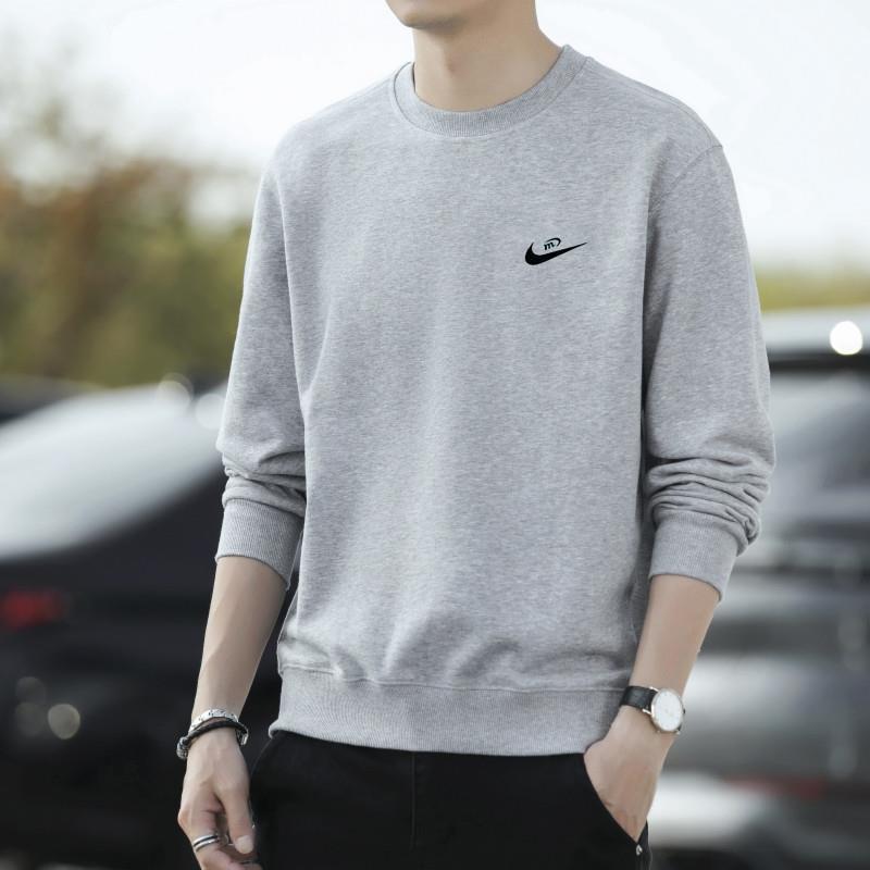 Męska bluza w jednolitym kolorze - Kolekcja Wiosna/Jesień 2025, Unisex Modna odzież sportowa, Top z okrągłym dekoltem.