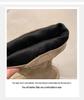 2025 Autumn/Winter Women's Chunky Heel Knee-High Foldable Boots