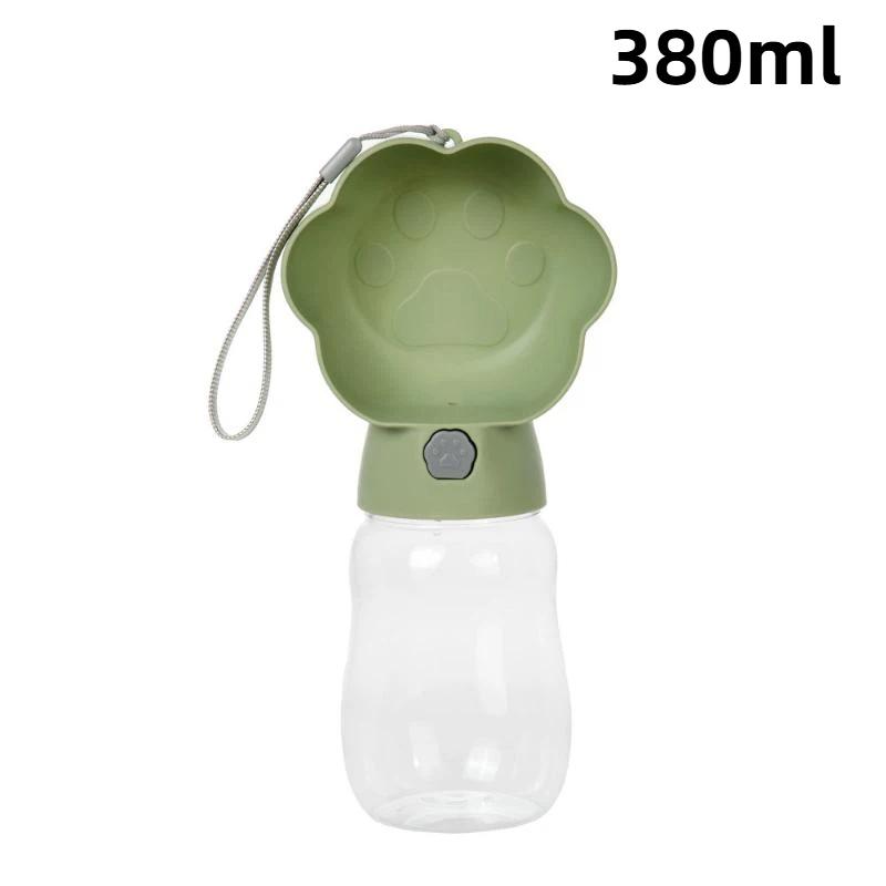 2-in-1 Dog Water Bottle Food Grade Leakproof Portable Pet Drinking Feeder for Small Big Dogs Outdoor Travel Hiking