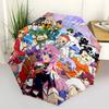 1 Stück Anime-Figuren Outdoor-Regenschirm - Automatisches Öffnen/Schließen, Tragbares 3-fach faltbares Design, 8-Speichen-Eisenrahmen - Perfektes Geschenk für Fans, Reisende, D