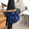 Dámská džínová crossbody taška Velkokapacitní taška přes rameno