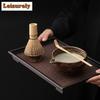 Retro Coarse Pottery Tea Set Complete Set Aesthetic Japanese Matcha Set Kit Tea Brush Stand Tea Ceremony Kitchen Bar Supplies
