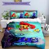 Underwater Adventure Printed 3pcs Bedding Set Soft Microfiber 1 Duvet Cover And 2 Pillowcases Home Bedroom Decor Xmas Gift K1934