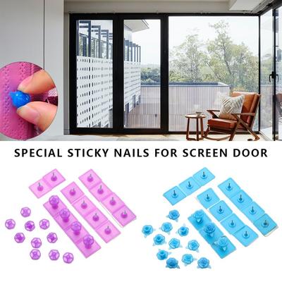 Convenient Fastener Window Curtain Fixed Tools Adhesive Screen Door Sticky Buckle Sticky Hook