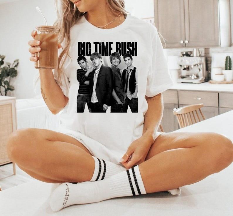 Big Time Rush Shirt Big Time Rush In Real Life Worldwide Tour 2025 Shirt Unisex T-Shirt S
