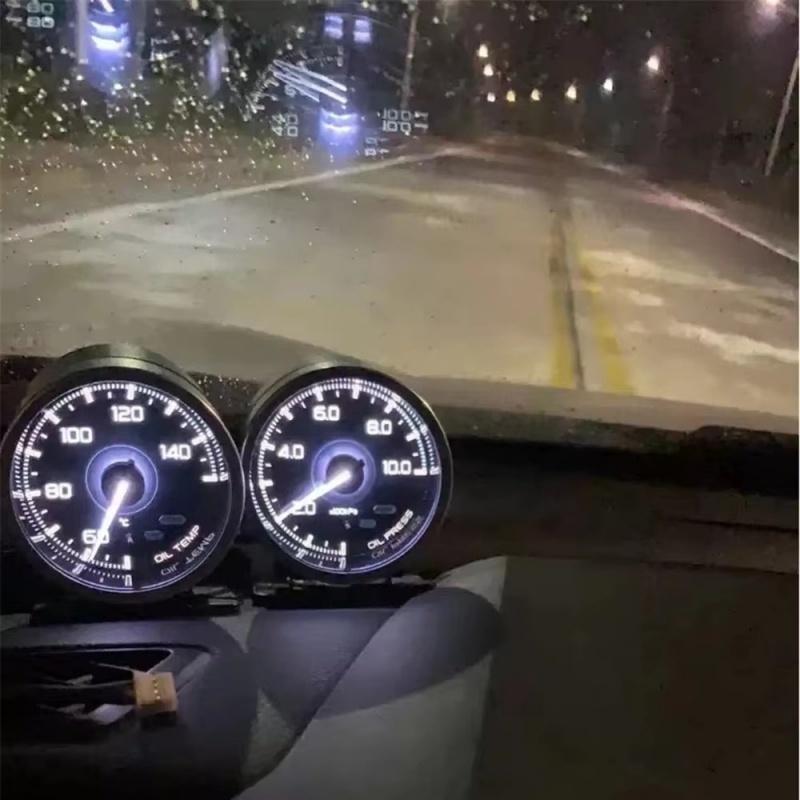 60mm Def Advance A1 Car Gauge with 7 Colors Turbo Boost Water / Oil Temp Oil pressure Vacuum Tacho RPM Voltage Meter