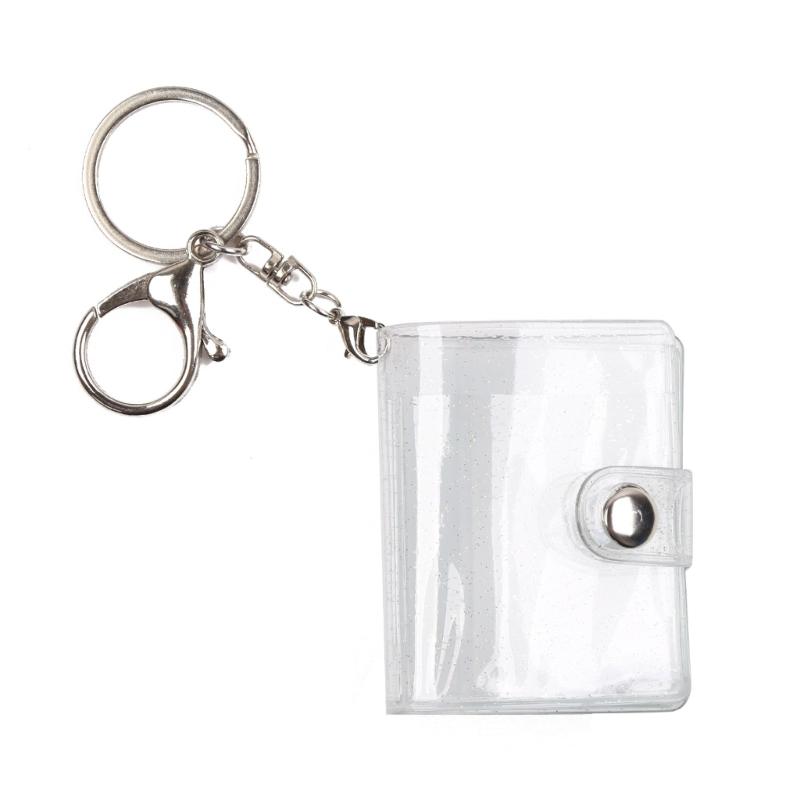 

Брелок Фотоальбом Брелок для Мини Фото Наклейка Прозрачный Цвет Держатель для Карточек 2 Дюйма Держатель для Фото Портативный Брелок