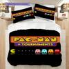 PacMan Tournaments Retro Fun Three-piece Set(1 * Duvet Cover + 2 * Pillowcase, Without Core) Bedding Set Soft and Comfortable