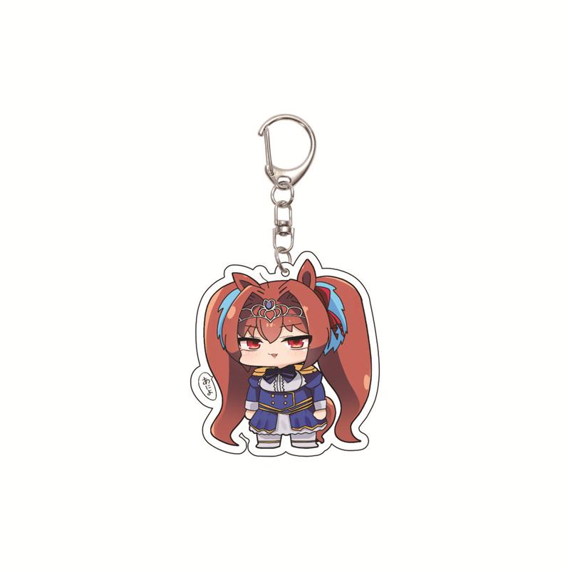 6CM Cute Anime Pretty Derby Shuttle Mejiro Mcqueen Symboli Rudolf Kawaii Acrylic Keychain Game Jewelry Cosplay Props
