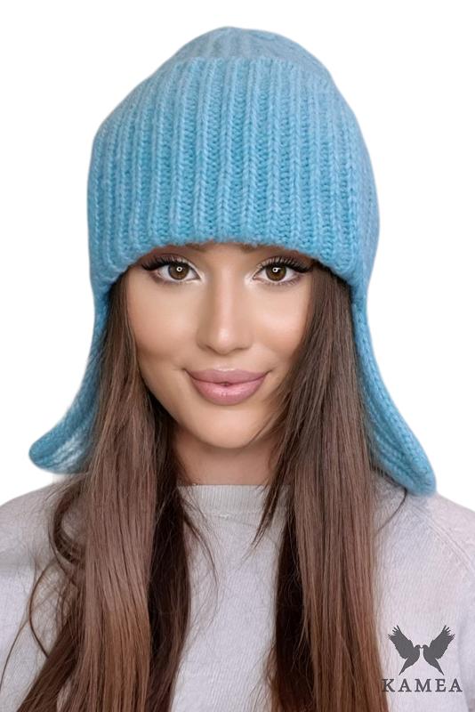 Amethyst Ushanka Winter Hat Color Turquoise