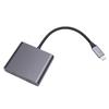 USB C to 2 HD Multimedia Adapter Support 4K 60Hz Extended and Mirrored Display Type C to HD Interface Splitter for Laptop