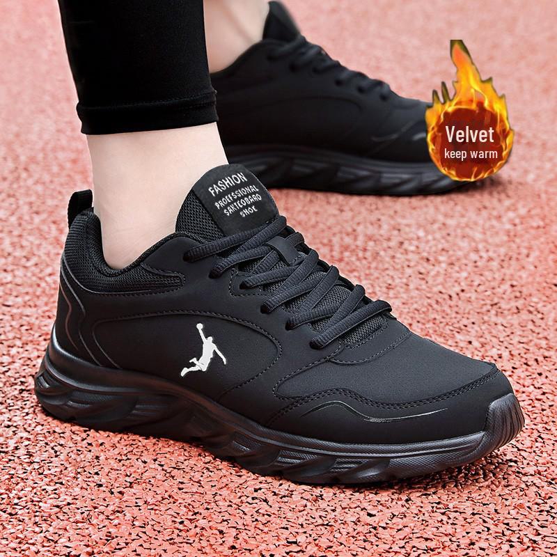 Auslaufmodelle der Marke für Herren, leichte Sportschuhe aus Leder – atmungsaktiv, vielseitig, samtig, stoßdämpfende Laufschuhe für den Herbst