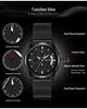 Sanda Men's Fashion Quartz Watch with Date, Three Hands, and Nail Scale