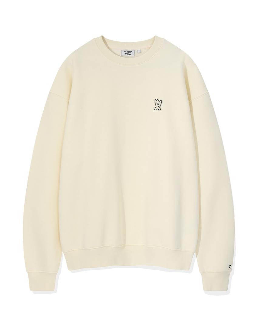 WACKY WILLY Wappen Sweatshirt Cream
