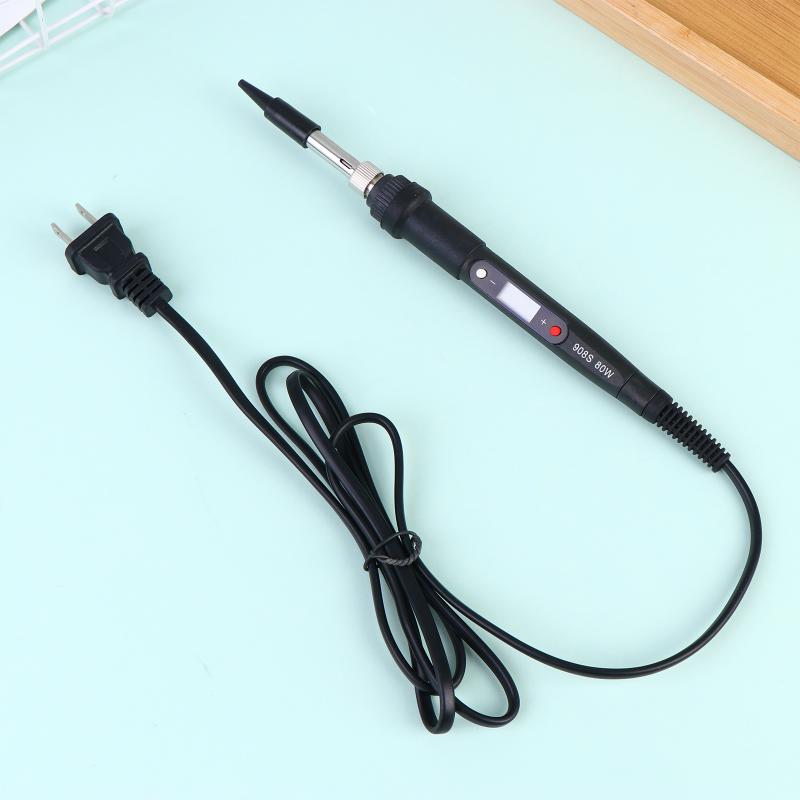 80W Digital Electric Soldering Iron Set Kit 220V 110V Temperature Adjustable LCD Display Solder Welding Iron Tool Tips