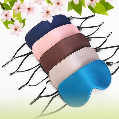 16 Mmi Double-sided Silk Eye Mask 100 Mulberry Silk Sleep Eye Mask Shading Ear Adjustable