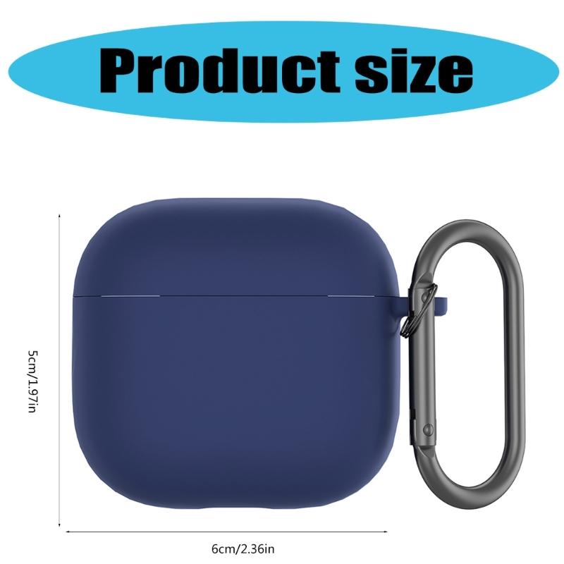 Einfarbige Ohrhörerhülle Kratzfeste Flüssigsilikon-Schutzhülle für