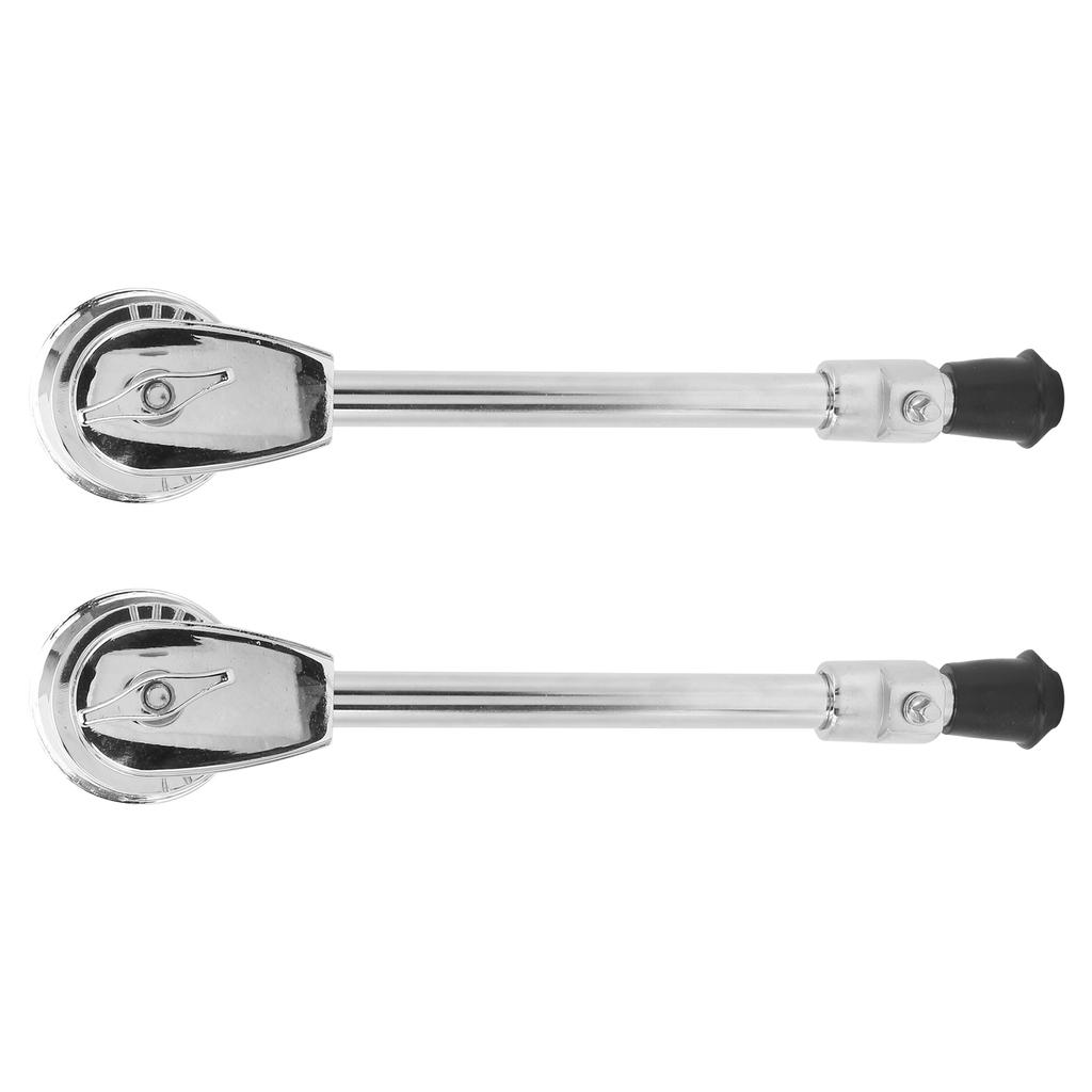 Pair Bass Drum Leg with Fixed Bracket Anti‑Rust Stable for Percussion Instrument
