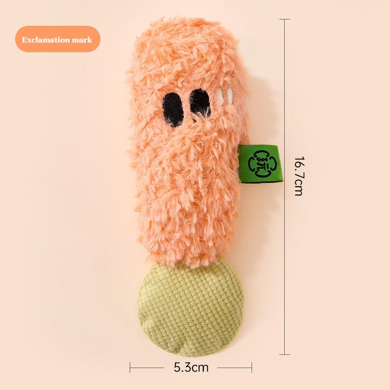 Pet Cute Plush Sound Toy New Creative Pet Plush Toy Symbol Series - Self Relaxing, Bite Resistant, Teeth Grinding Dog Toy
