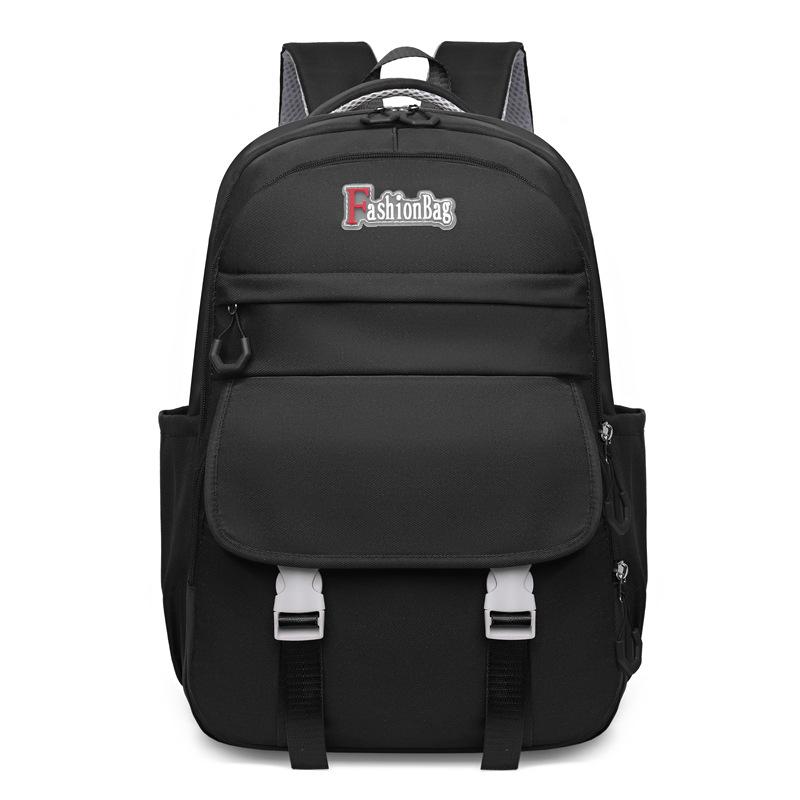 New Middle School Student Schoolbag, Men's and Women's Lightweight Spine Protection, Large-capacity Backpack, Versatile Commuter Computer Backpack
