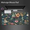Green Leaves Floral Mouse Pad Large Computer Office Game Table Mat XXL Rubber Anti-slip Gaming Keyboard Mousepad Long Desk Pads