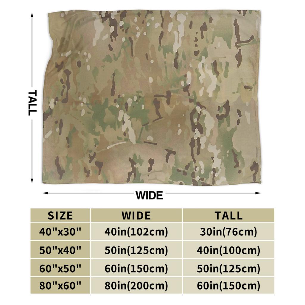 Super Soft Blanket Travel MultiCam Camo Camouflage Throw Blanket  Flannel Bedspread For Living Room Graphic Sofa Bed Cover