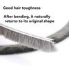 1M Silicone Door Bottom Seal Strip With Brush Weatherstrip Under Door Draft Stopper Anti-Cold Soundproof Windproof Gap Blocker