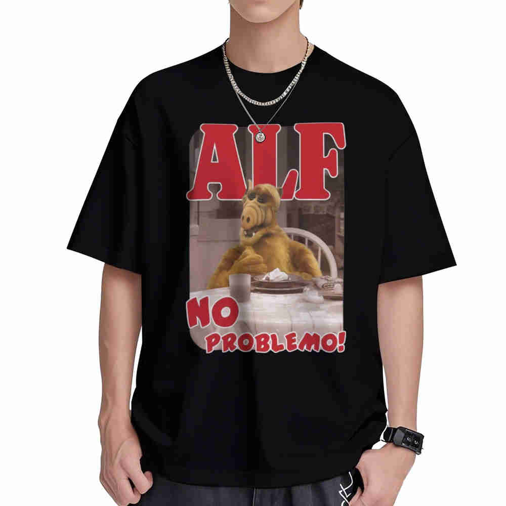 Alf No Problemo Short Sleeve Tee 100% Cotton T-Shirt