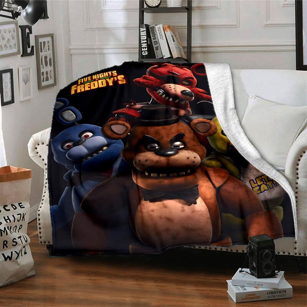 1pc Five Nights Freddys flannel Blanket for Super Soft Cute Comfort Blanket for Travel Bedding Couch Sofa Blanket Y73018