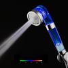 ABS Eco-Friendly Hotel Use Temperature Control Shower Head with 3 Functions Luminous Massage and LED Light