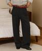 Biteoseljeu Illusion Wool Wide Pants - Charcoal