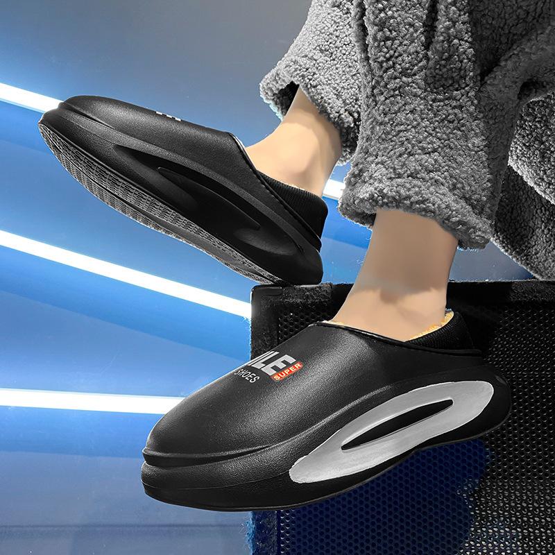 

Новые зимние тапочки из хлопка и хлеба пара EVA утолщенные износостойкие 36-37 чёрный