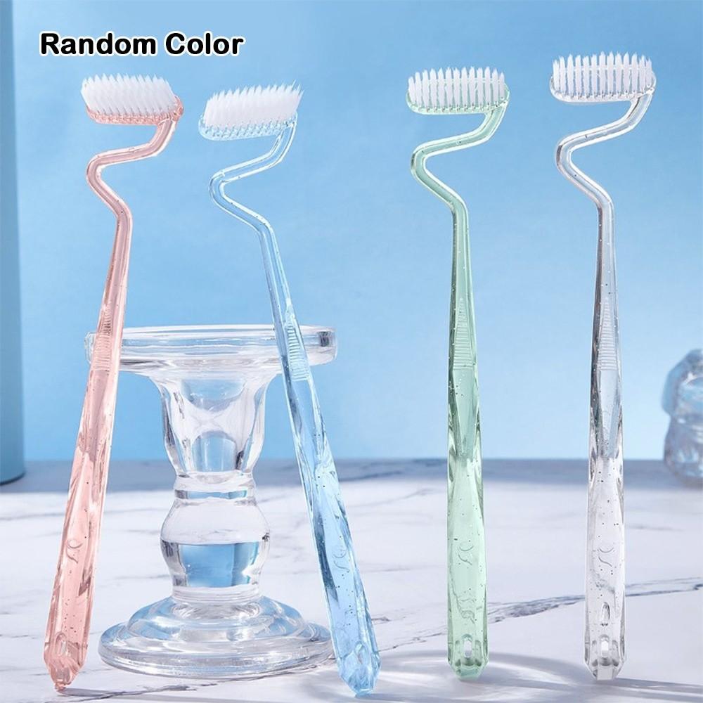 Oral Care Interdental Brush Soft Vertical Toothbrush New Tongue Cleaning Brush  Adults