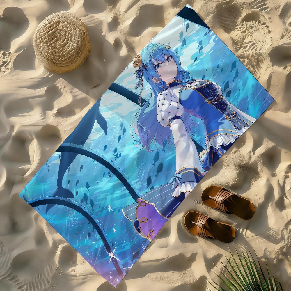 Singer H-Hoshimachi Suisei Towel Soft Lightweight Anti-Sand Large Beach Towel Quick-Drying Bath Sports Family