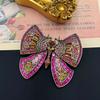 Middle Palace Style Heavy Industry Rhinestone Butterfly Brooch Jewelry For Women Men Fashion Classic Baroque Crystal Insect Pins