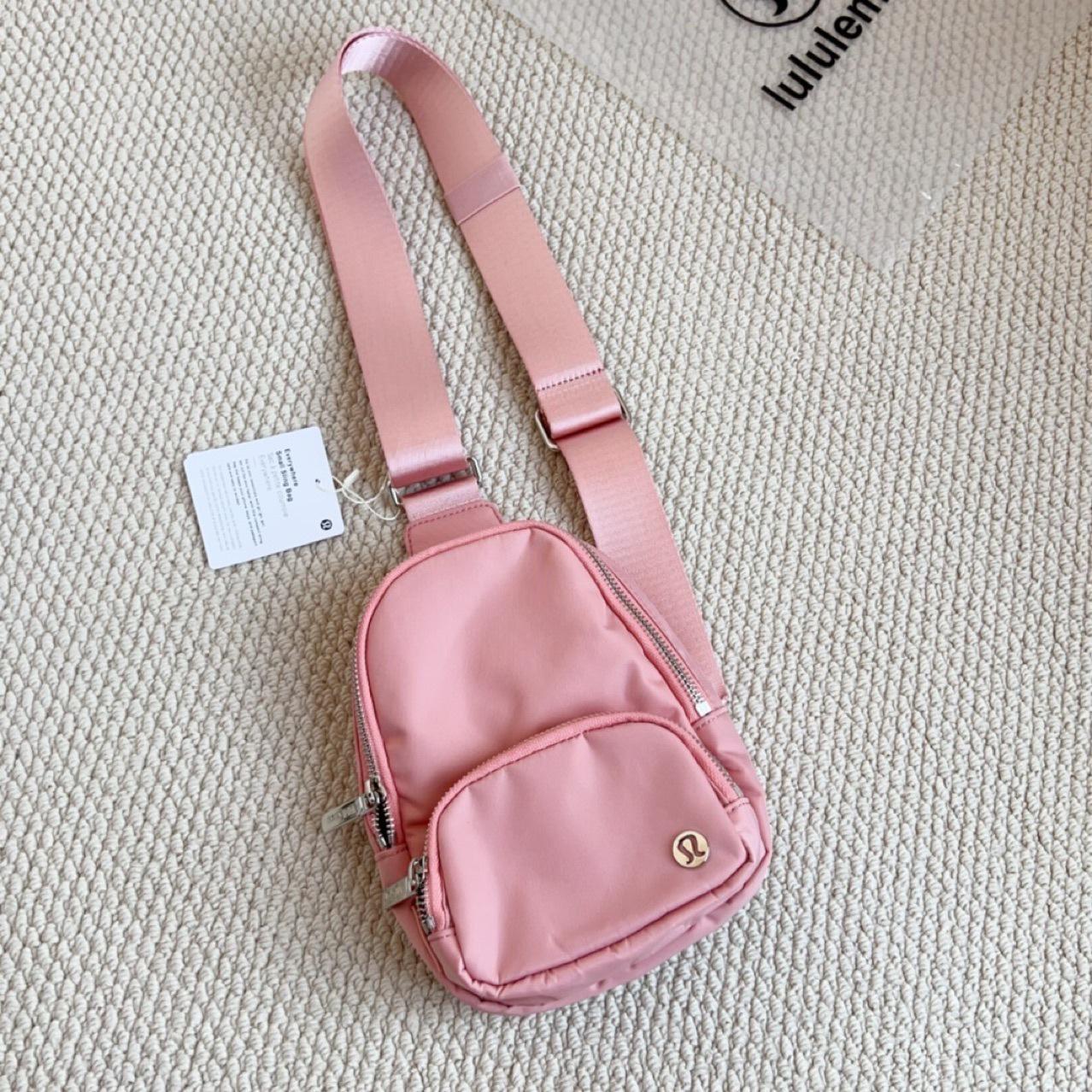LU Family Portable Sports Crossbody Bag - 2L Women s Yoga & Casual Tote розовый