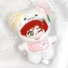 Fluffy Animal Costume with Bib, 10cm Plush Toy Outfit, Cat Costume, Accessory, for Idolfan Activities, Dollmascot, K-pop Doll, Costume [item]