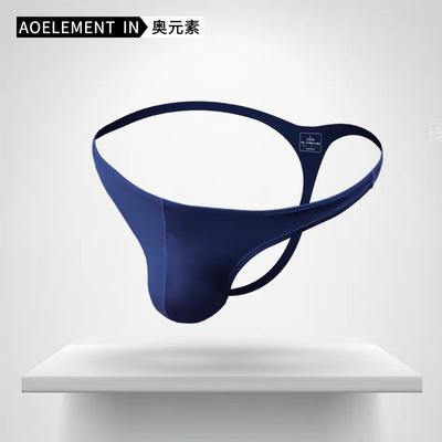 Herren-Tanga niedrige Taille U-förmig konvex elastisch eng Sommer sexy T-String Herren Eis Seide kühl atmungsaktiv T-Hose Sport