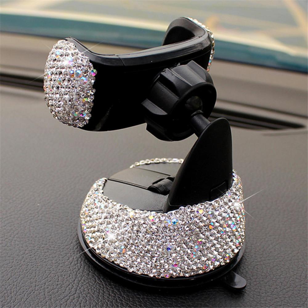 Bling Crystal Car Phone Mount with One More Air Vent Base Cell Phone Holder New