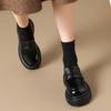 New Black Mary Jane Women'S Single Shoes, Versatile For Jk Uniforms, With A British Style And Small Leather Shoes.