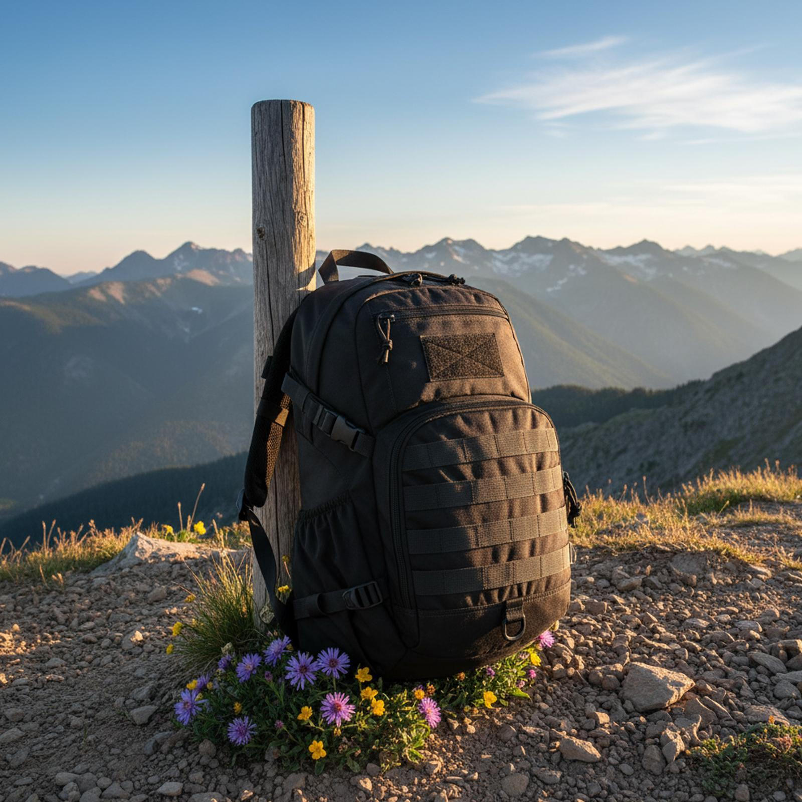 Camping Backpack, Lightweight And Waterproof, for Outdoor Sports Such As Running , Men чёрный