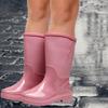 Rain Boots for Women Garden Shoes Waterproof Trendy Footwear Portable Anti Slip Rainboots