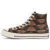 1970s Vibrant Knit Chuck Taylor All Star Vintage High-top Canvas Shoes Unisex Multiple Color Block