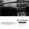 Carbon Fiber Style Interior Sticker for Kia Stinger 2019 2020 2021 2022 2023 LHD RHD Interior Panel