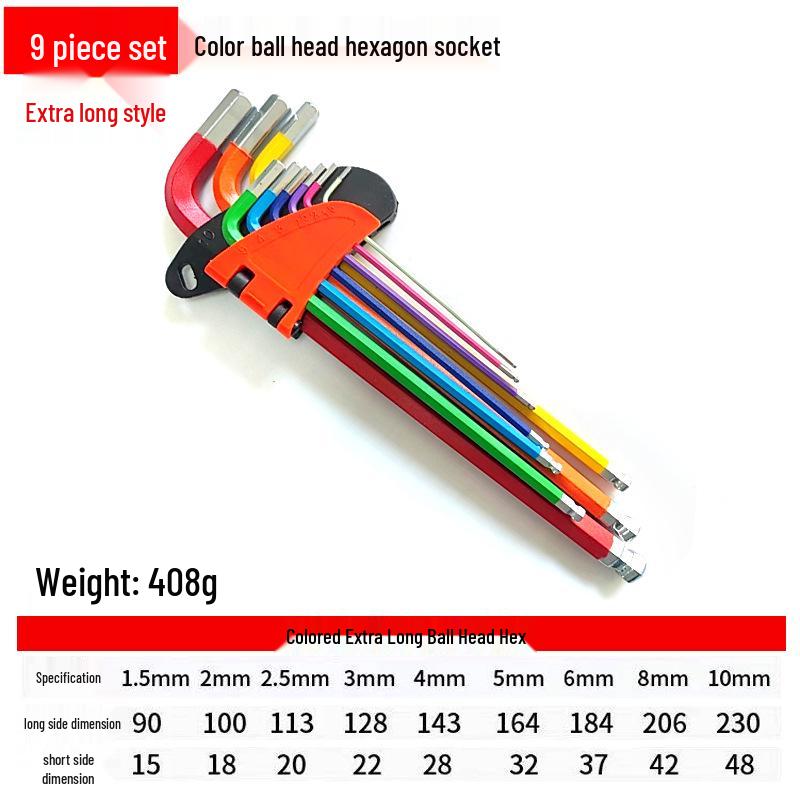 

Набор шестигранных и Torx ключей из хром-ванадиевой стали для дома и авторемонта