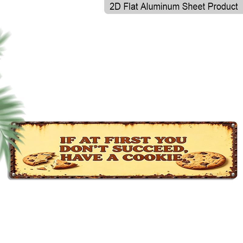 

2D Flat - A Humorous Vintage Aluminium Decorative Sign for Outdoor Use, 15.7×3.94inch, Perfect for Rustic Decoration. It Makes a Great Housewarming 40cm x 10cm