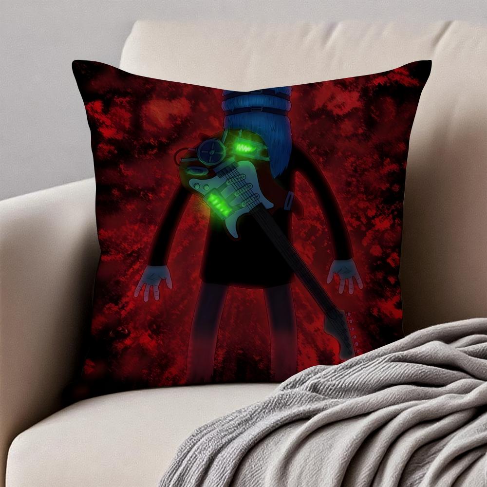 Eerie Indie American Video Game SSally Face Cushion Cover Pillowcase Antidustmite Invisible Zipper Short Plush Sofa Cushion