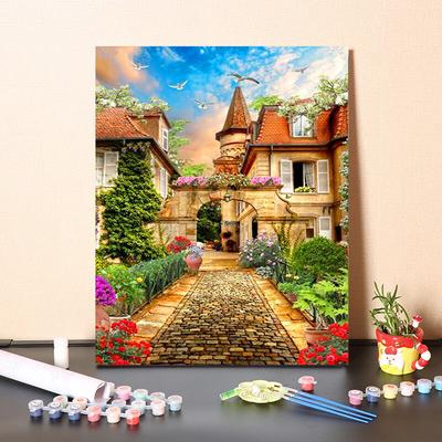 DIY-Malen-nach-Zahlen-Ölgemälde-Set, Leinwand, DIY-Ölgemälde nach Zahlen, Wandkunst, Dekorationen für Zuhause, Geschenk, Kunst und Hobbys