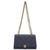 Fashionable Denim Women's Crossbody Bag Vintage Blue Quilted Chain Shoulder Bag