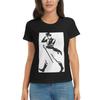 Damen T-Shirt Johnnie Walker Sommer Kurzarm T-Shirts Rundhals Baumwolle T-Shirts Kleidung Tops Streetwear